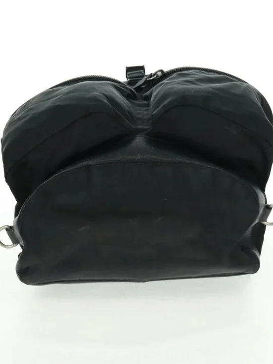 PRADA Backpack Nylon Black Silver Auth bs31873 - Picture 6 of 16